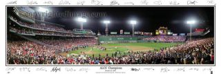 Red Sox ALCS 2007 Fenway Park Panoramic Poster w Sigs