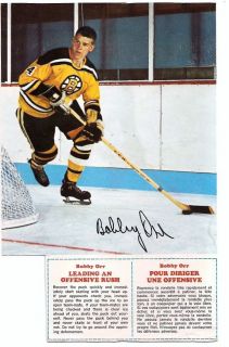 Bobby Orr 1967 8 Post Cereal Action Panel with Full Tip