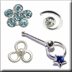 Sterling Silver Nose Stud Studs Rings Body Jewelry
