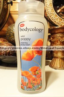 New Bodycology Foaming Wild Poppy Body Wash 16 oz Big w Scents of 