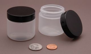 20 Plastic Jars 2oz 60ml Storage Containers FreeShip