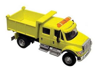 Boley 1 87 International 7000 2 axle Crew Cab Dump Truck yellow