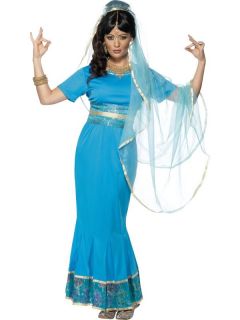 Fancy Dress Costume Indian Bollywood Sultan Blue 8 10