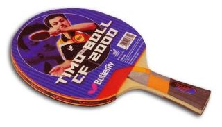Butterfly Timo Boll CF 2000 Flared Carbon Racket with Rubbers Table 