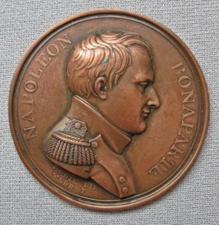 Napoleon Bonaparte Commemorative Medal Medallion Mudie Webb Emporer in 