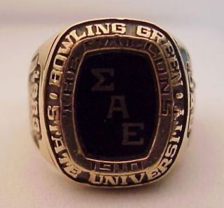 1983 Bowling Green State University 10K Mans Class Ring