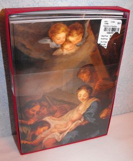 Christmas Cards Boxed Woodhaven Religious Nativity Scene 16 Cards 