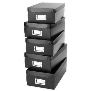   Document CD Magazine Media File Organizer Storage Bins Boxes