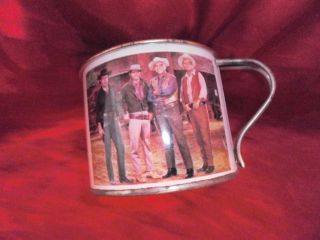 Vintage Bonanza Ponderosa Ranch Metal Cup Mug 4 Full