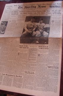   News 3 19 1942 Baseball Magazine Lou Boudreau Cleveland Indians