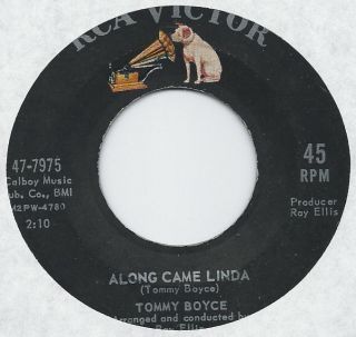 TEEN TOMMY BOYCE on RCA VICTOR ALONG CAME LINDA