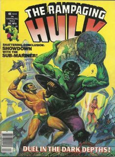 The Rampaging Hulk 6 Sub Mariner Bloodstone B w Mag