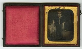 Cased Image Collection 7 Daguerreotypes, 3 Ambrotypes, 1 Tintype
