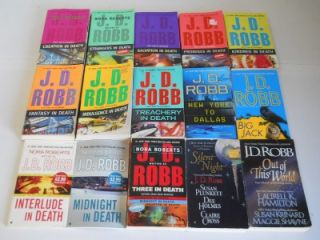 Lot of 36 J D Robb in Death Series Eve Dallas Books Paranormal Nora 