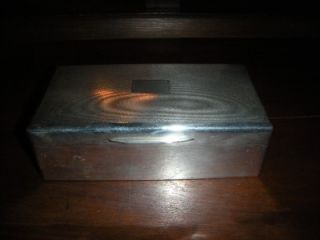antique padgett braham sterling silver cigarette box