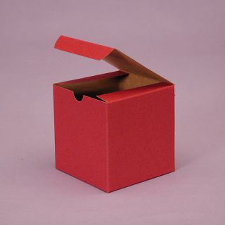 BRICK RED Cardboard GIFT BOXES 6 x 6 x 6 TUCKit Brand 1 Piece 