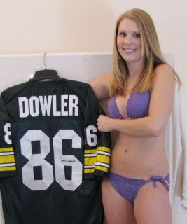 Boyd Dowler signed custom jersey Green Bay Packers Super Bowl I II 