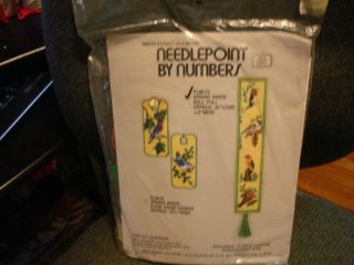 Spring Birds Bell Pull, by Needlepoint by numbers