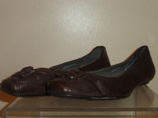 Born Crown Womens Brown Leather Loafer Flats Shoe Shoes Size 9 40 5 