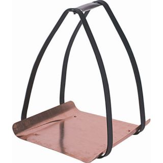 Copper Contemporary Fireplace Wood Carrier Log Holder