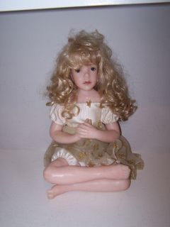 Jane Bradbury Limited Edition 872 2000 Wax Doll Long Blond Hair 