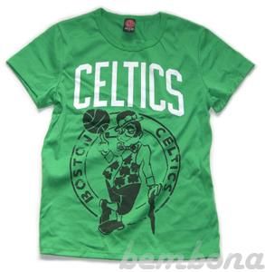 Boston Celtics Clover Vintage Baby Doll Tshirt M or L