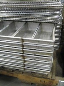 Lot of Commercial Stainless Steel Bread Pans, Fry Baskets & Oven Racks 