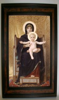   Reproduction on canvas of Madone Assise by William Adolph Bouguereau