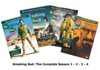 Breaking Bad The Complete Season 1 2 3 4 DVD 15 Disc Set