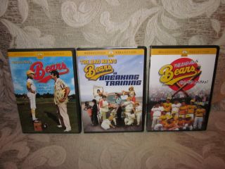 The Bad News Bears Trilogy Breaking Training Go to Japan 3 DVD Set Lot 
