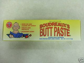 Boudreauxs Butt Paste Diaper Rash Ointment 4oz
