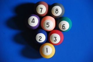8 Billiard Ball Bouncy Balls