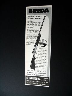 Breda Automatic Shotgun 1953 Print Ad