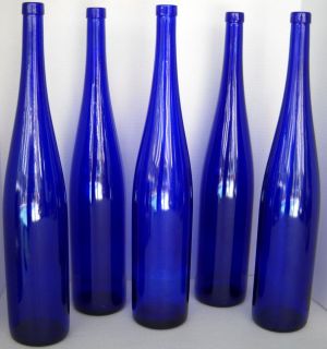   Cobalt Blue Glass Bottles 18 Beautiful Bottle Tree Ready Clean, Vase