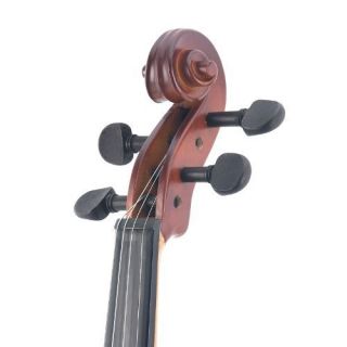   Wood Violin Satin Finish Hard Case Shoulder Rest Bow Rosin