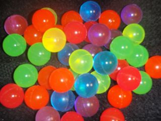 48 Neon Bouncy Bouncing Balls Birthday Party Favor
