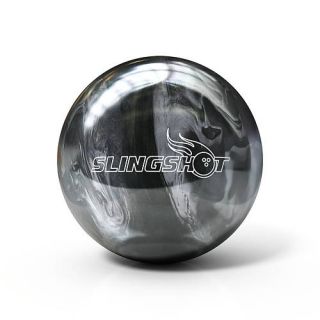 14lb Brunswick Slingshot Black Silver Bowling Ball