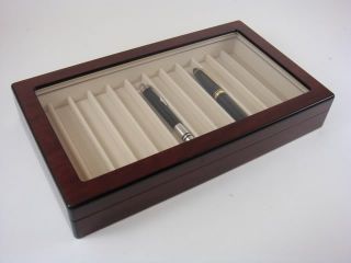 High Quality Lacquer 12 Pen Display Collectors Box Case 【Free USA 