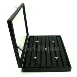 Clear Top Ring Box Jewellery Display Hinge Suitcase