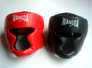   Guard Training Helmet Kick Boxing Protection Gear Red Black