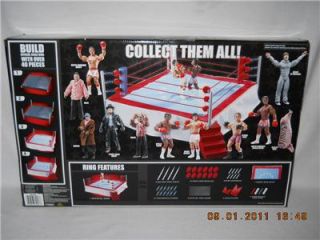 ROCKY COLLECTOR BOXING RING 11 SCALE REAL METAL & FABRIC NEW JAKKS 