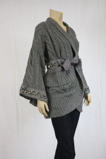 Womens Joan Boyce  Sprinkles Sweater Charcoal One Size Missy 