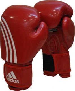 Adidas Shadow Boxing Gloves Red White Size 8 16 oz ClimaCool New 