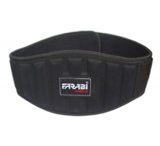 Weight Lifting Belt Gym Fitness Wide Back Support Black