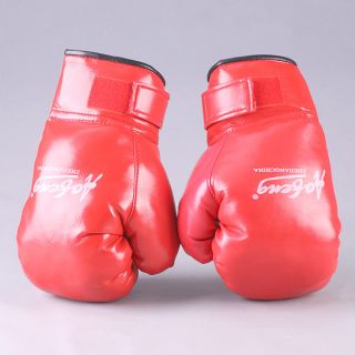 New Kids Children Velcro Boxing Punching Black Red Gloves Aerobics 
