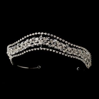 Stunning Bridal Tiara Crown Swarovski Crystals and Rhinestones 