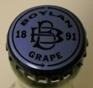 Embossed Boylan Bottling Co Clear Glass Bottle Grape
