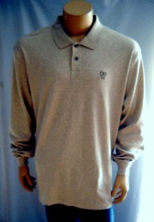 IZOD Golf Shirt Long Sleeve Collared Polo Shirt 100 Cotton Mens Big 