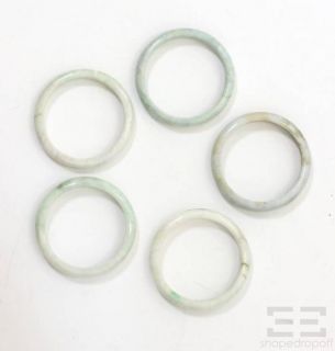 designer 5pc jade bangle bracelet set