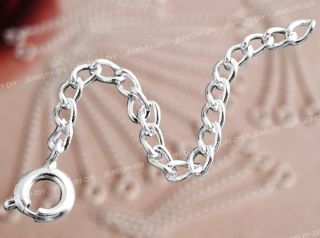 20 Silver Plated Necklace Jewelry Chain Extender 0.24 FASHION